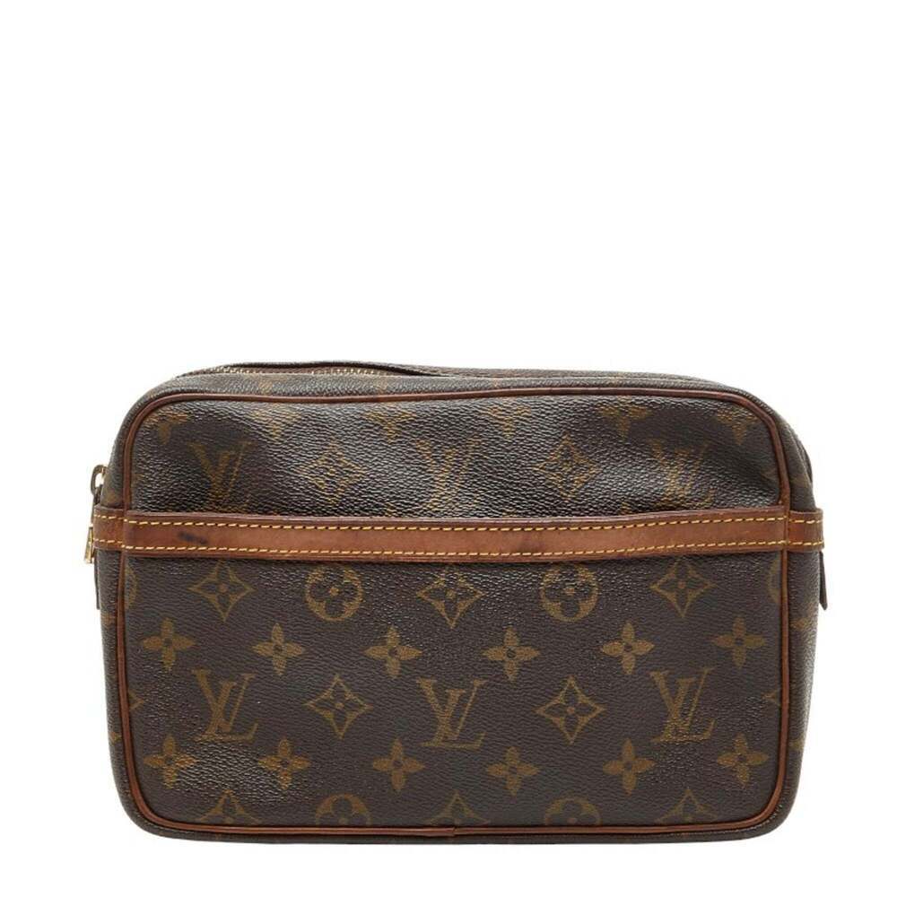 LOUIS VUITTON Brown Monogram Leather Bag